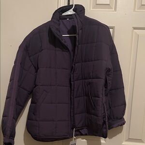 Women's Purple Puffer Jacket